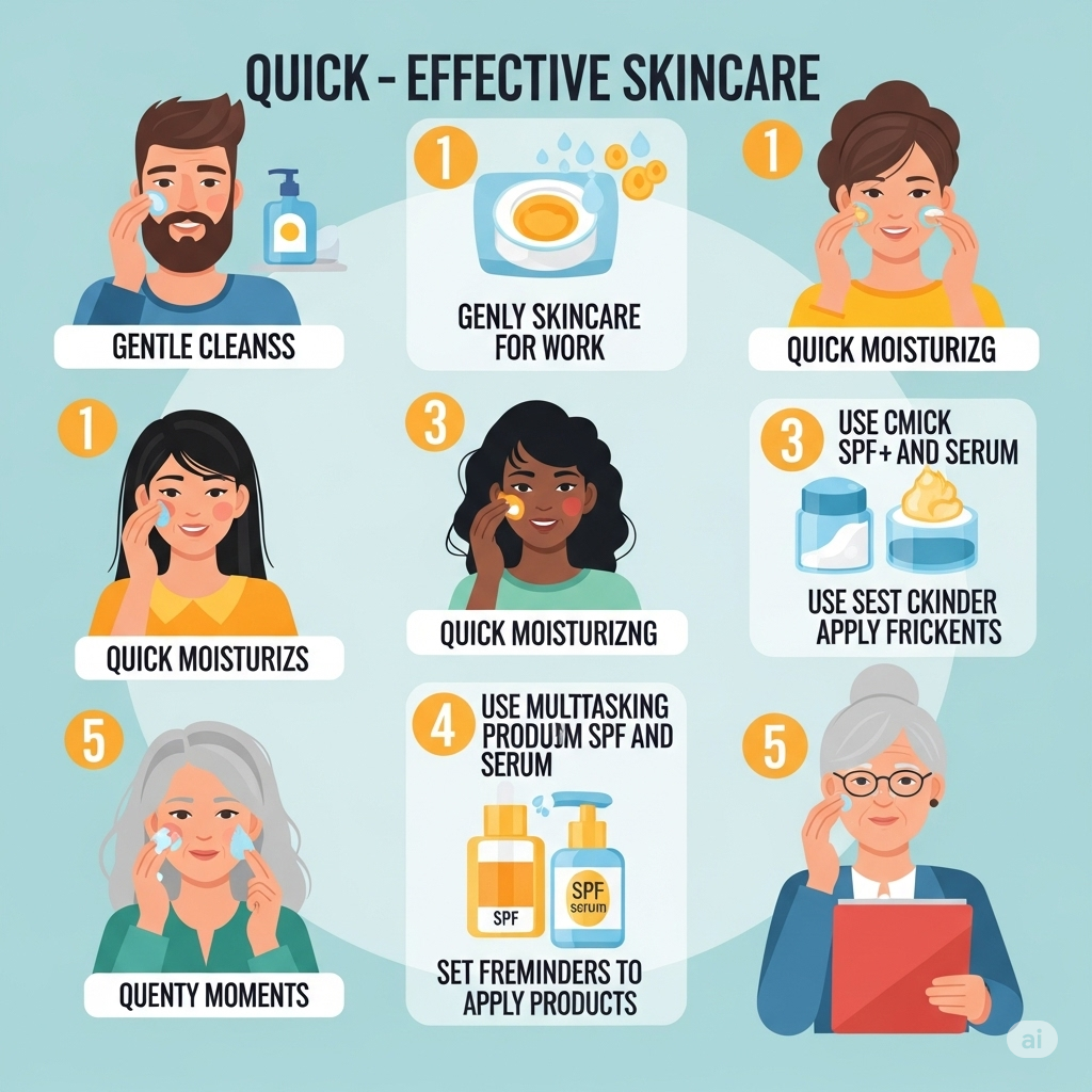 Skincare Routine for Busy People: Easy Steps to Look Fresh